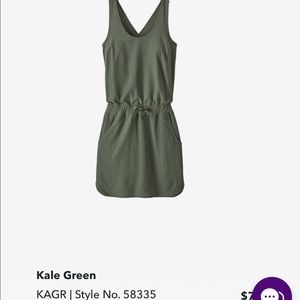 Kale green Patagonia dress